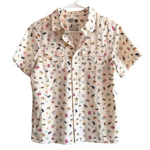 NWOT fun cotton patterned button up | Latino Heritage Month | Target shirt